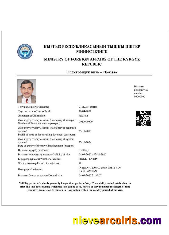 KYRGYZ e-visa
